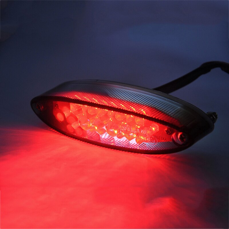 Luz LED trasera Universal para motocicleta, luz roja de freno, 28 LED, 1 ud.