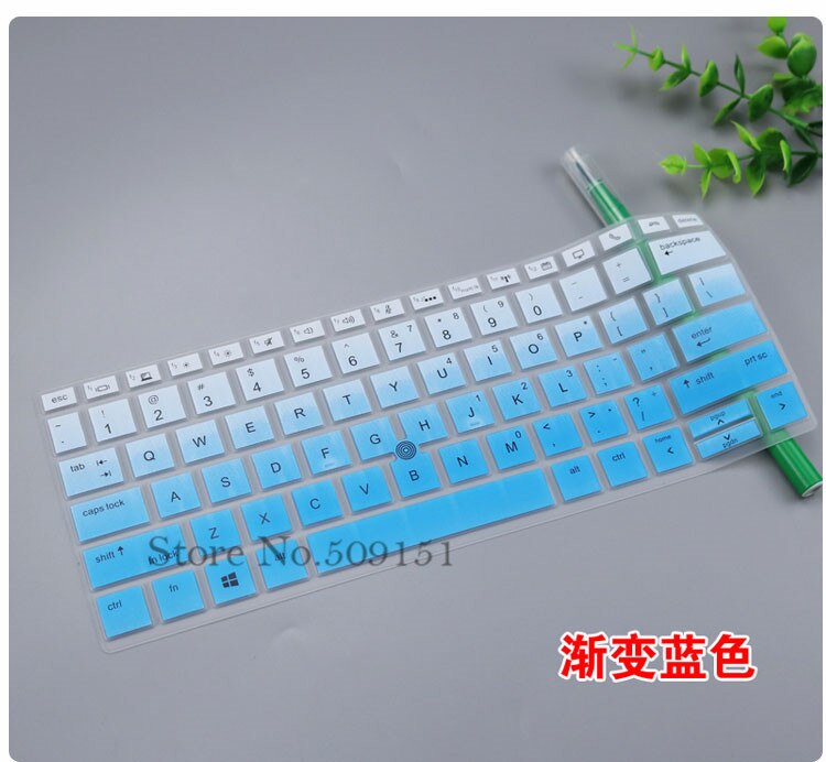 Housse de protection pour clavier d&#39;ordinateur portable HP EliteBook x360 1030 G3 G2, en Silicone, avec trou de Trackpoint, 13 13.3 pouces: Gradient  blue