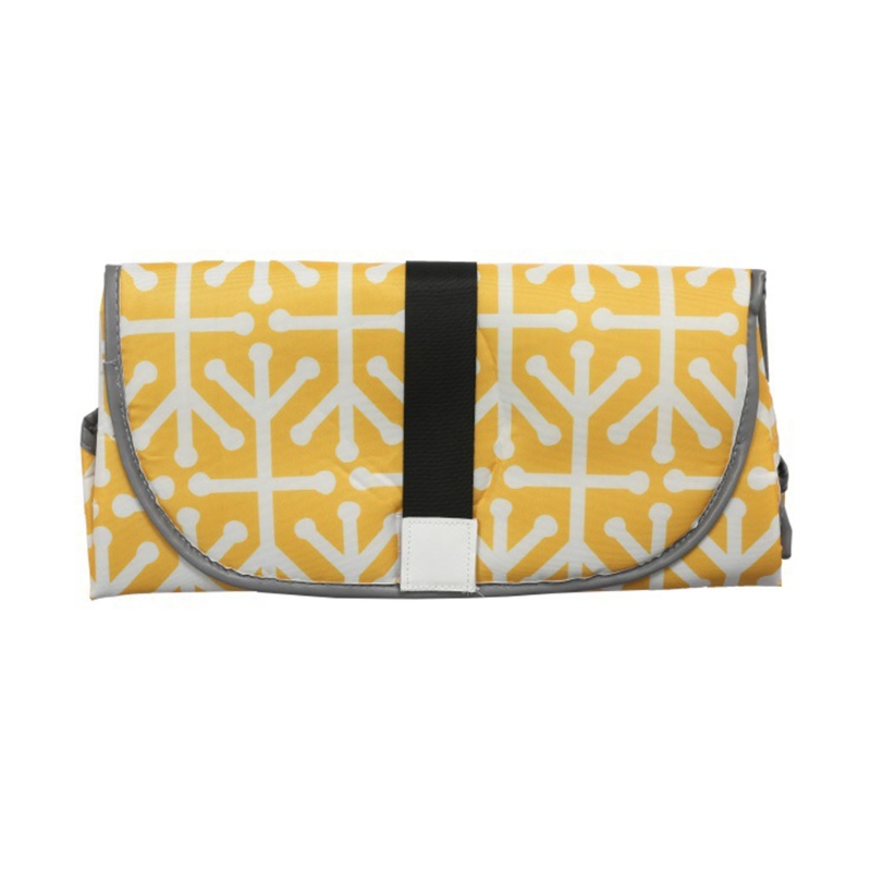 Waterproof Baby Diaper Changing Pad Multi Function Diaper Change Mat Leak Proof: Yellow geometry