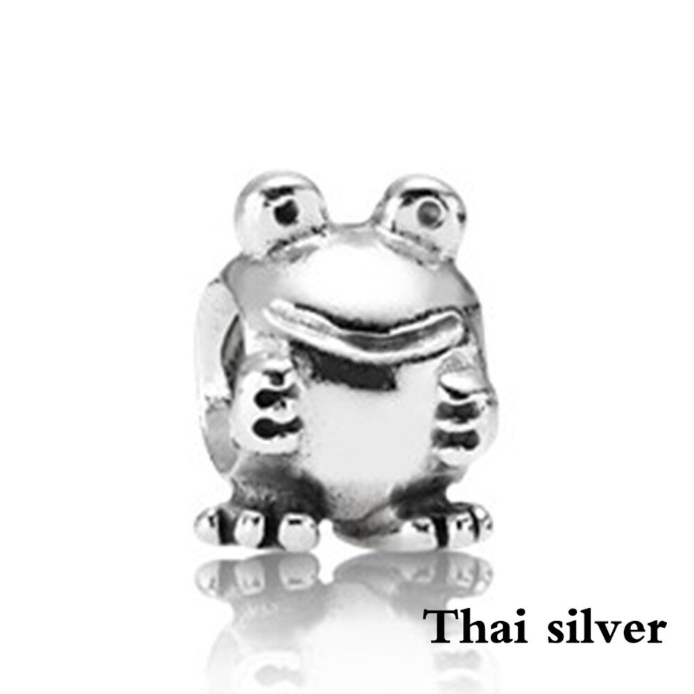 2019 new Thai Argento Retro Serpente Frog Hedgehog Angelo Auto Regalo Torta Panda In Rilievo Collezione di Fascino Originale Stile In Edizione Limitata: Grigio