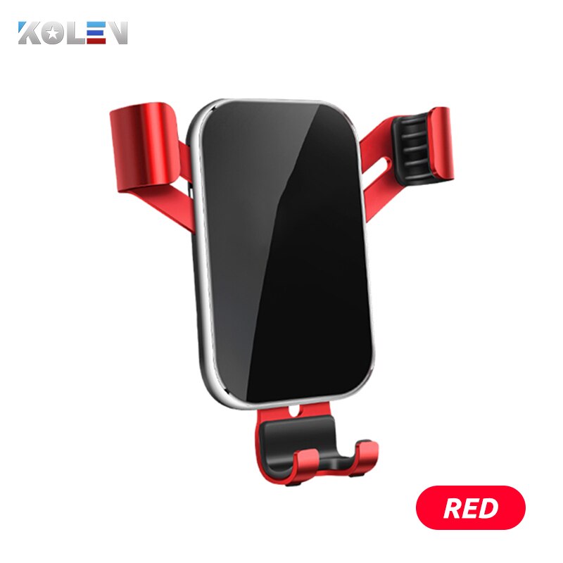 Car Mobile Phone Holder For BMW F30 F31 F32 F33 F34 F36 3 4 Series 3GT GranTurismo GPS Gravity Stand Air Vent Navigation Bracket: Red