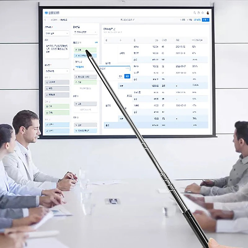 1pc sisäänvedettävä osoitinkeppi luokkahuoneesitys pidennettävä esittäjää varten kädessä pidettävä teleskooppinen opetustaulu liitutaulu