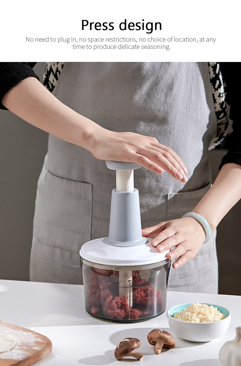 Manual Food Grinder Baby Solid Feeding Food Mills Children Meat Vegetables Minced Machine Portable Kitchen Tools