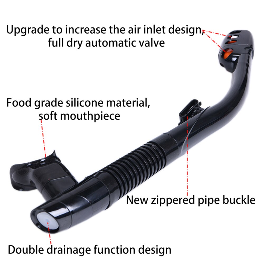 Máscara de mergulho que não embaça, snorkel de silicone com óculos antiembaçante, equipamento de pesca para adultos