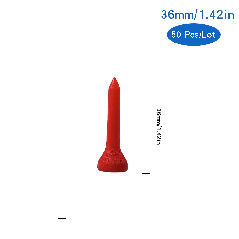 50 Stks/partij Golf Tees Plastic Hout Bamboe 4 Stijlen Golf Tee Kleurrijke Voor Over Sized Drivers, irons &amp; Hybriden. Langer Drives