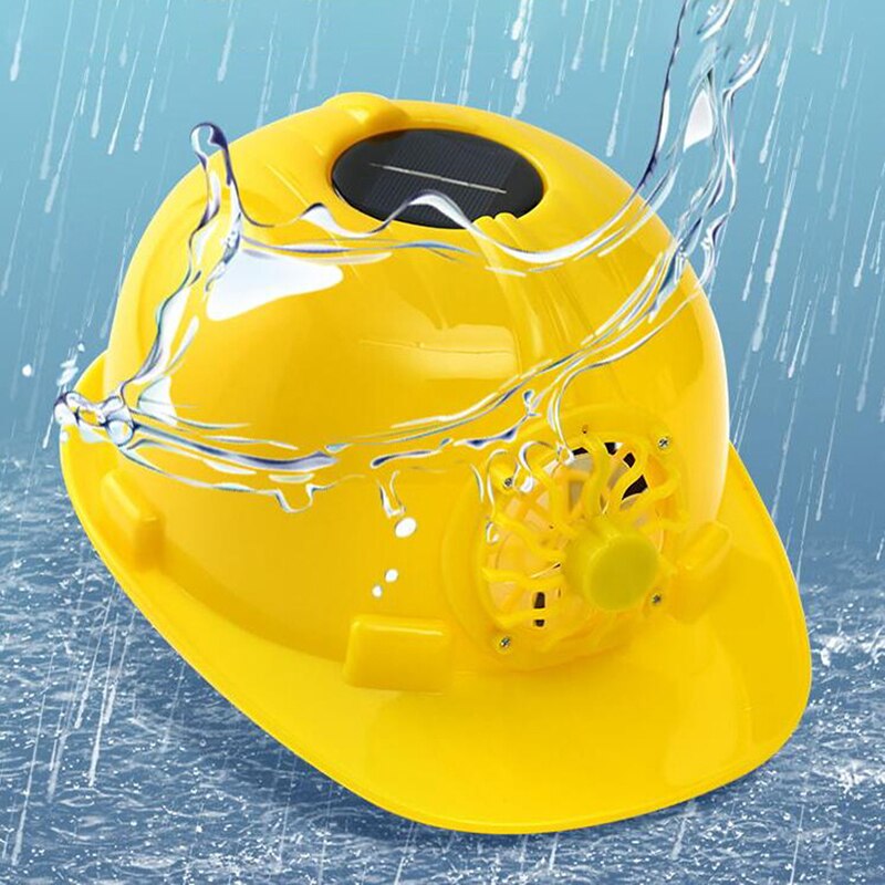 Ventilateur Solaire Casque de Sécurité Fonctionnantes Extérieures Casque de Travail de Construction ABS matériel Capuchon De Protection