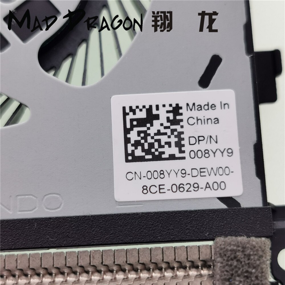 original CPU GPU Fan Heatsink Fan Assembly For Dell Precision 5530 XPS15 9570 0TK9J1 TK9J1 008YY9 08YY9 0MV340 MV340 0G5N3