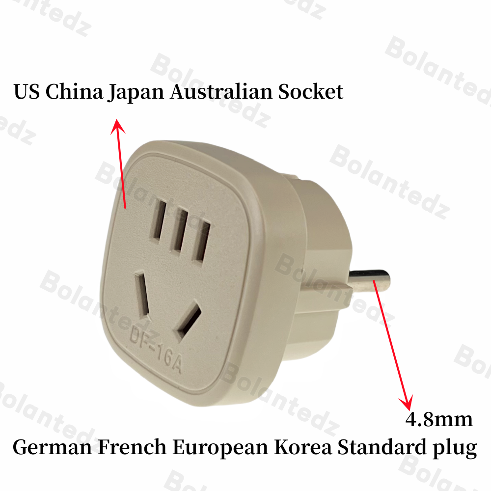 Vs au naar eu stekkeradapter type-i type-a naar type-f stroomomvormer australië china naar schuko europese reizen frankrijk korea rusland: Groente