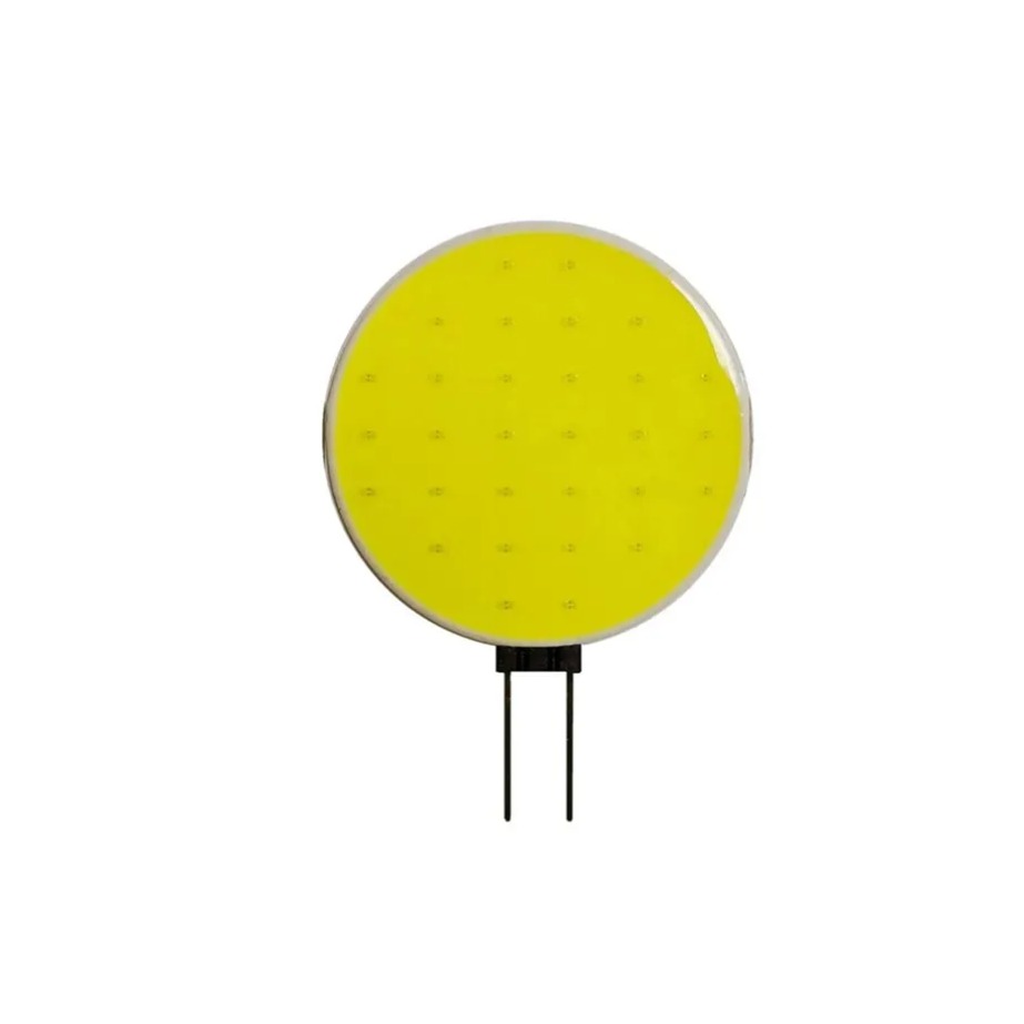 Lámpara LED G4 COB, Bombilla de foco con Chip de luz, 5W, 7W, DC12V, reemplaza la luz halógena, iluminación de cabeza blanca cálida pura, bombillas de decoración: Blanco natural / 28 W