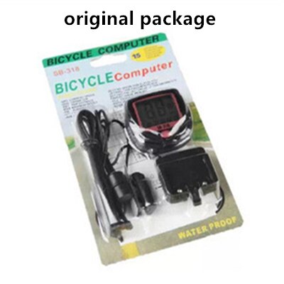 ! Waterproof Bike Computer Bicycle Meter Odometer Speedometer with LCD Display Cycling Computer Velocimetro Wired Stopwatch: original package