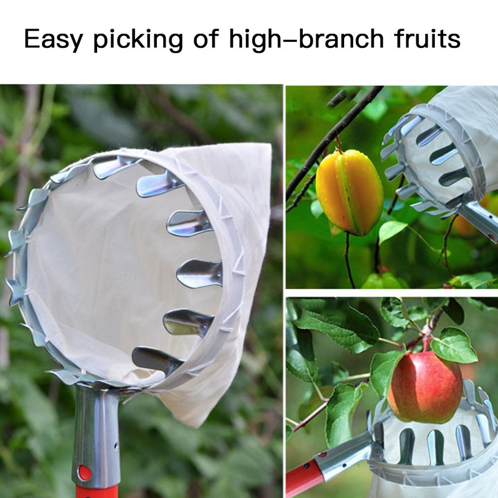 Fruit Picker Orchard Gardening Tool High Tree Picking Tools Fruit Catcher Fruit Collector Gardening Tools
