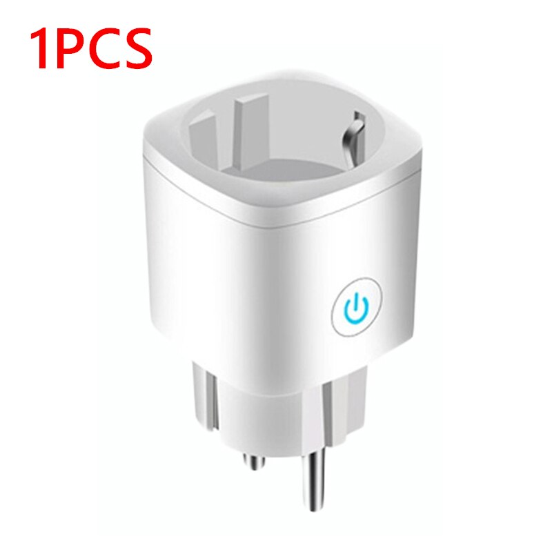16A WiFi Smart Plug EU Adaptor 110-240V Wireless Remote Voice Control Energy Monitor Outlet Timer Socket For Alexa Google Home: 1pcs