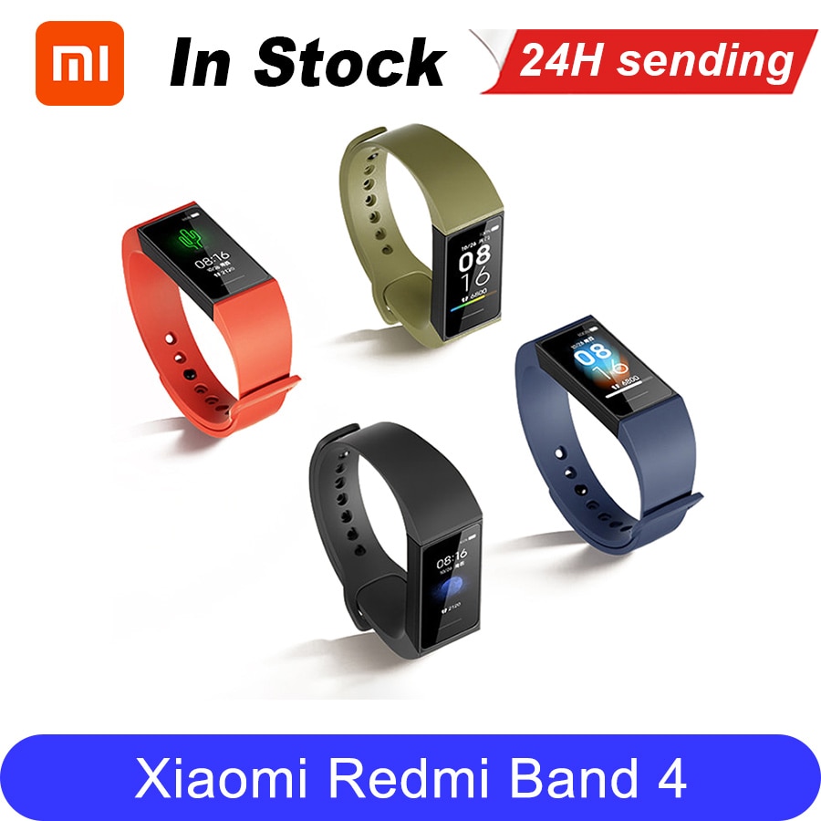 Xiaomi Redmi Band Smart Heart Rate Sport Monitor Bluetooth 5.0 Waterproof Bracelet Touch Large Color Screen Wristband