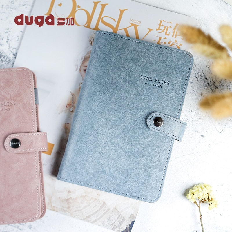 Agenda rétro Vintage couverture en cuir à feuilles mobiles carnet de notes remplaçable papier voyageur bloc-notes fournitures de papeterie