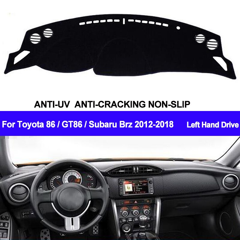 TAIJS Car Dashboard Cover Dash Mat Dash Pad Carpet Dashmat Anti-UV For Toyota 86 GT86 FT86 Subaru Brz