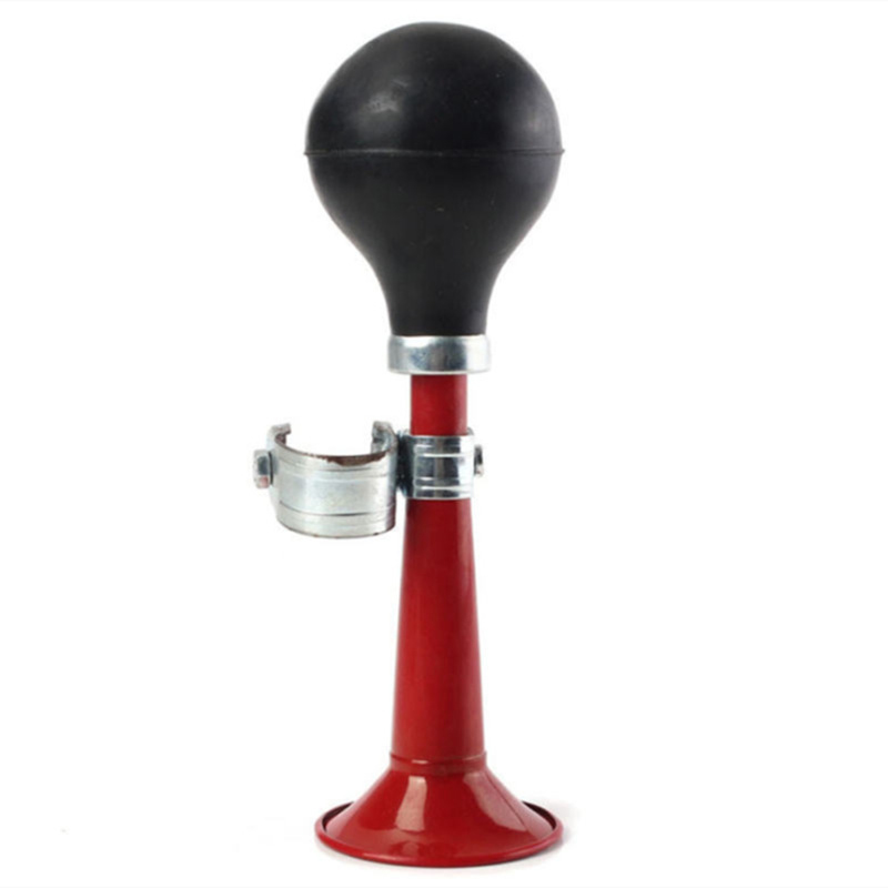 Bicycle Aerial Horn Metal Plating Horn Straight Horn Mountain Bike Bell Bicycle Accessories Blue/Red/Black Speaker Loud Horn