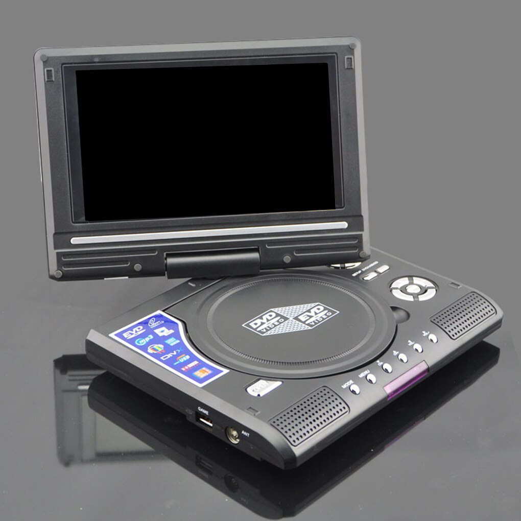Lecteur DVD Portable 270 degrés Rotation écran HD lecteur vidéo voyage Mini DVD dispositif de lecture