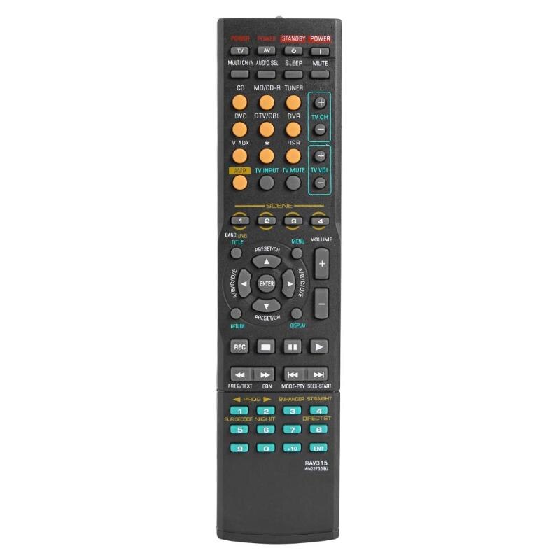 Black Universal Replacement Remote Control for Yamaha RAV315 RX-V363 RX-V463 Compatible with RX-V650.RX-V459 .RX-V561