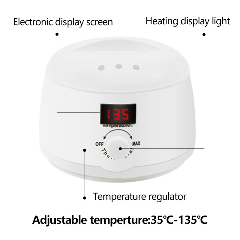 Warmer wax heater mini spa hand epilator voeten paraffine wax oplaadbare machine lichaam ontharingsapparaat e