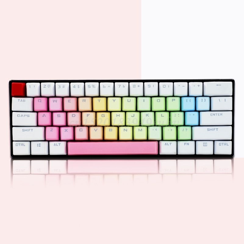 RGB PBT 35 Keys OEM Double Shot Backlit Keycaps for Cherry Mechanical Keyboard