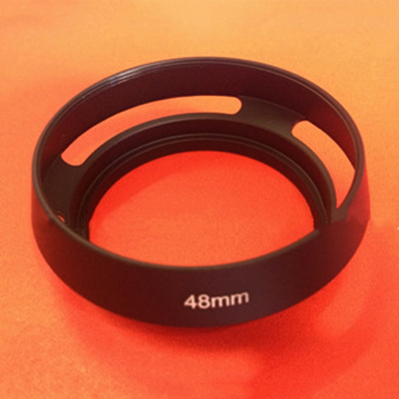 48mm Aluminum Alloy Lens Hood Tilted Vented shade Grandado