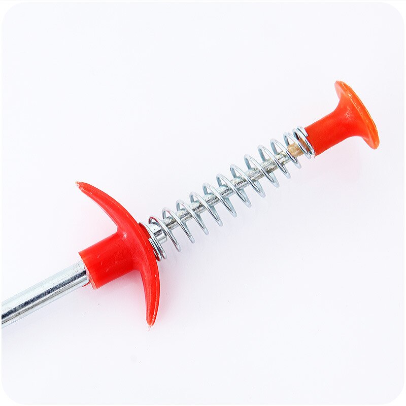 2.5m Flexible Sink Claw Pick Up Kitchen Cleaning Tools Pipeline Dredge Sink Hair Brush Cleaner Bend Sink Tool With Spring Grip