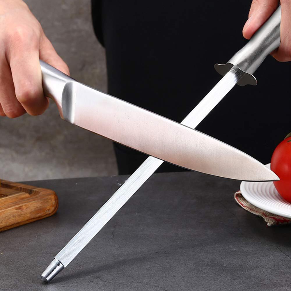 12inch Stainless steel Sharpening Rod Kitchen Knife Sharpener Butcher Sharpener For HOME Outdoor