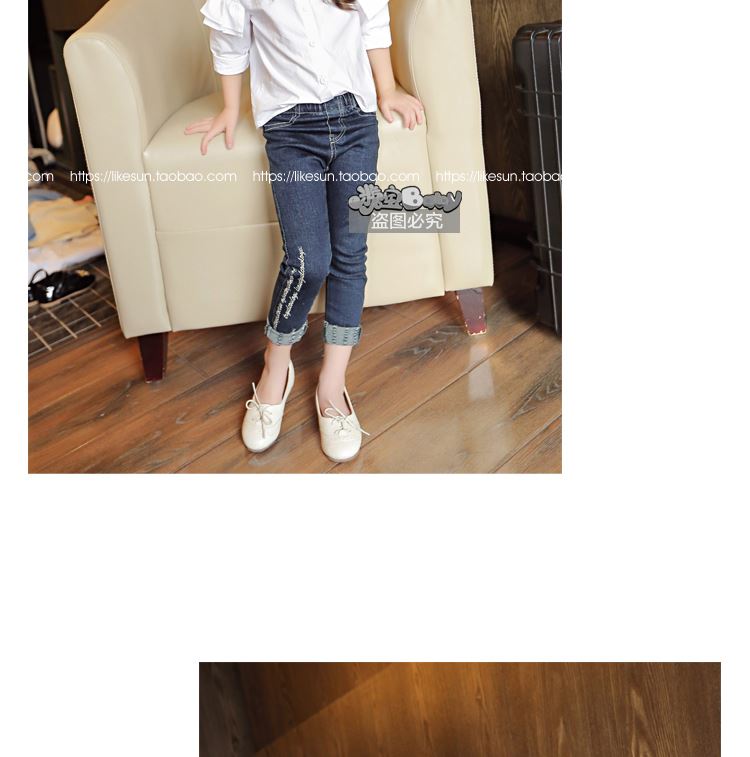 3 4 5 6 7 Years skinny Jeans For kids Girls baby Spring autumn Slim Kids Denim Pant Casual Skinny Teens Trousers