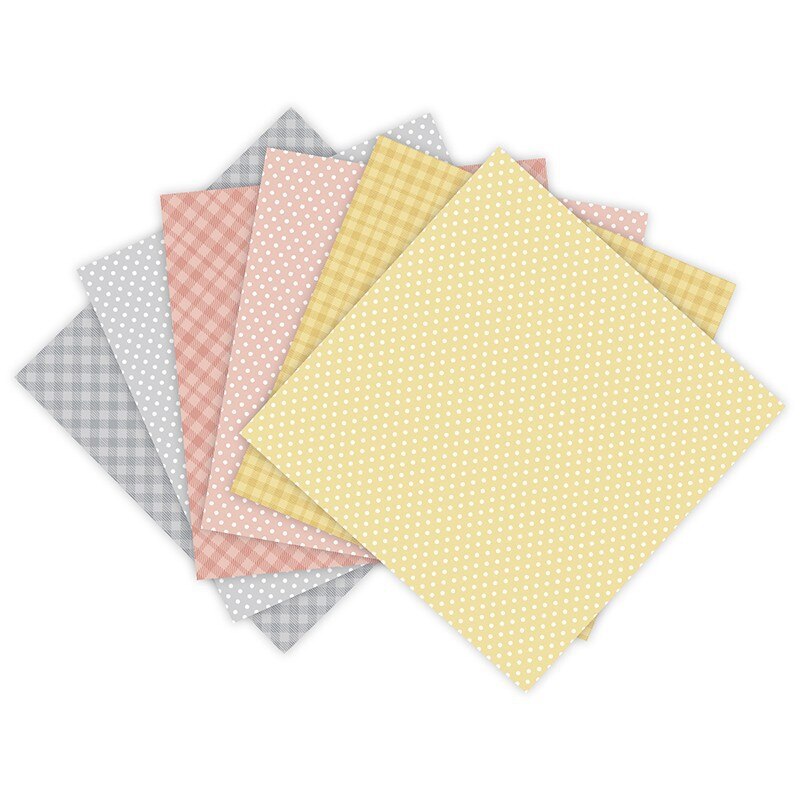 24 sheets 12"X12"Spring colors pink Pattern Scrapbooking paper pack handmade craft paper craft Background pad