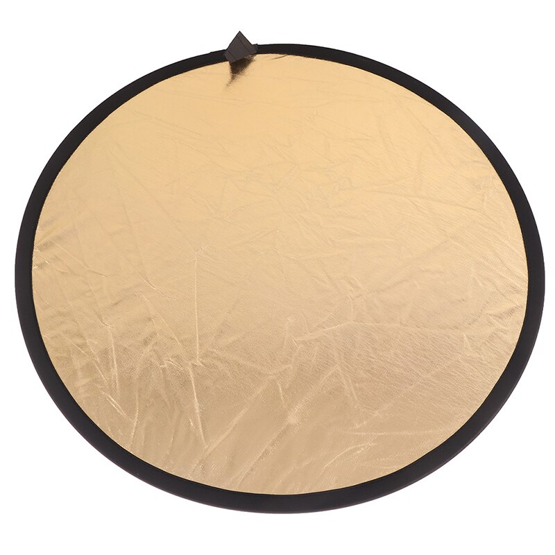 24"/60cm Collapsible Light Reflector for Photography 2in1 Gold and Silver