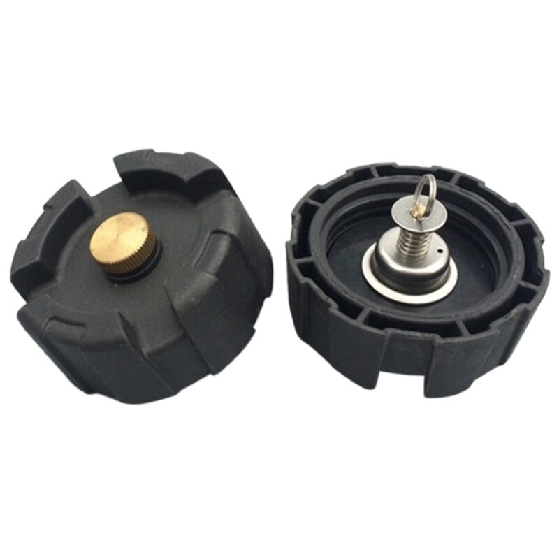 2 stuks tankdop voor brandstoftank voor boot, universeel 24l 12l buitenboordmotoren, jachtaccessoires