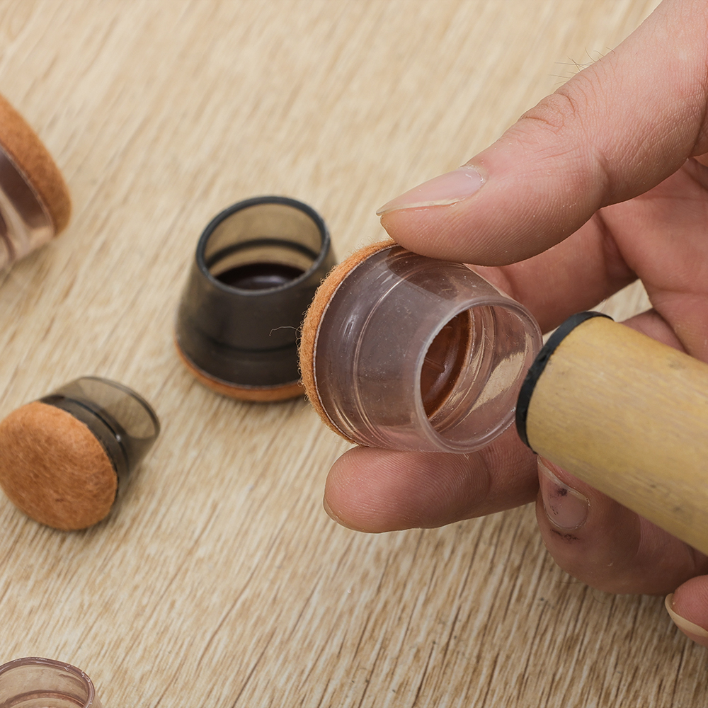 40/1PCS Stoelpoot Vloerbeschermer Siliconen Meubels Voetdoppen Slijtvaste Ruisonderdrukking Beschermen Vloeren Nivellering Home Decor