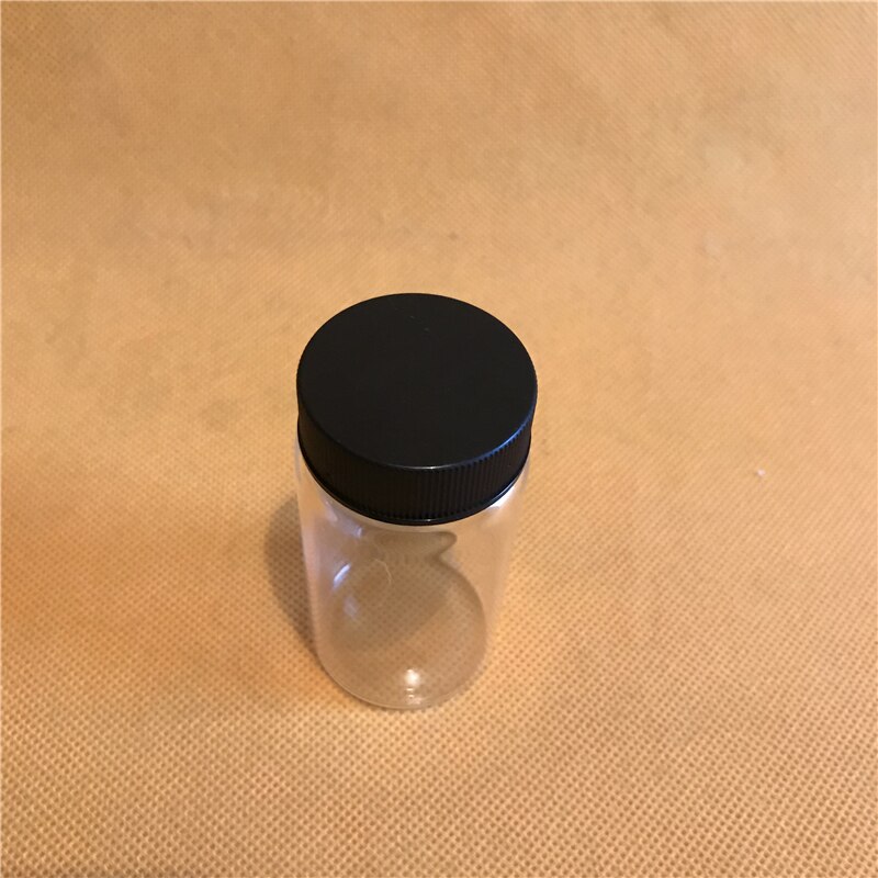 5pcs 50ml High Borosilicate clear glass sample bottle 50ml screw glass reagent bottle 50ml High borosilicate glass bottle