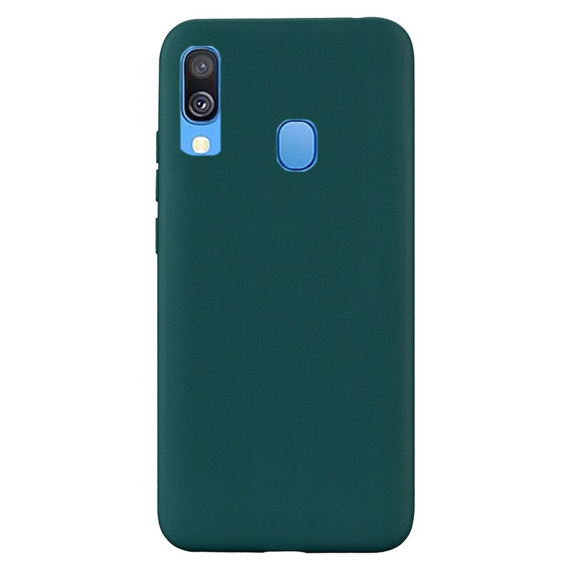 Case For Samsung Galaxy A40 Case SM-A405F 5.9 Soft Silicone Back Cover Phone Case For Samsung A40 A 40 Coque Fundas Bumper shell: 14 Dark Green