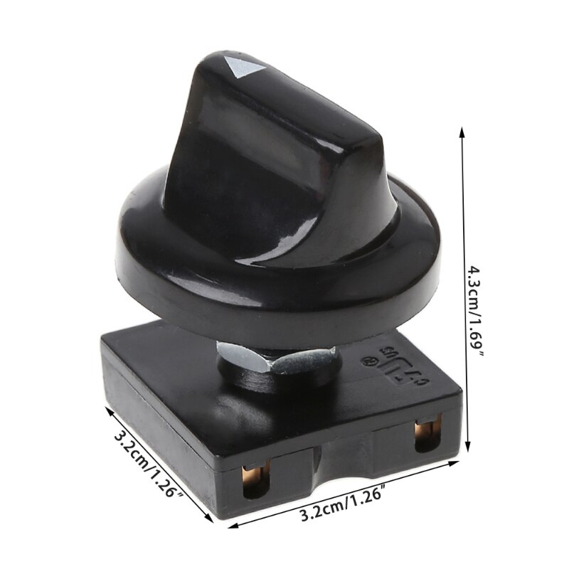 1pc 4-Position 3-Speed Fan Selector Rotary Switch Governor with Knob 13AMP 120V-250V