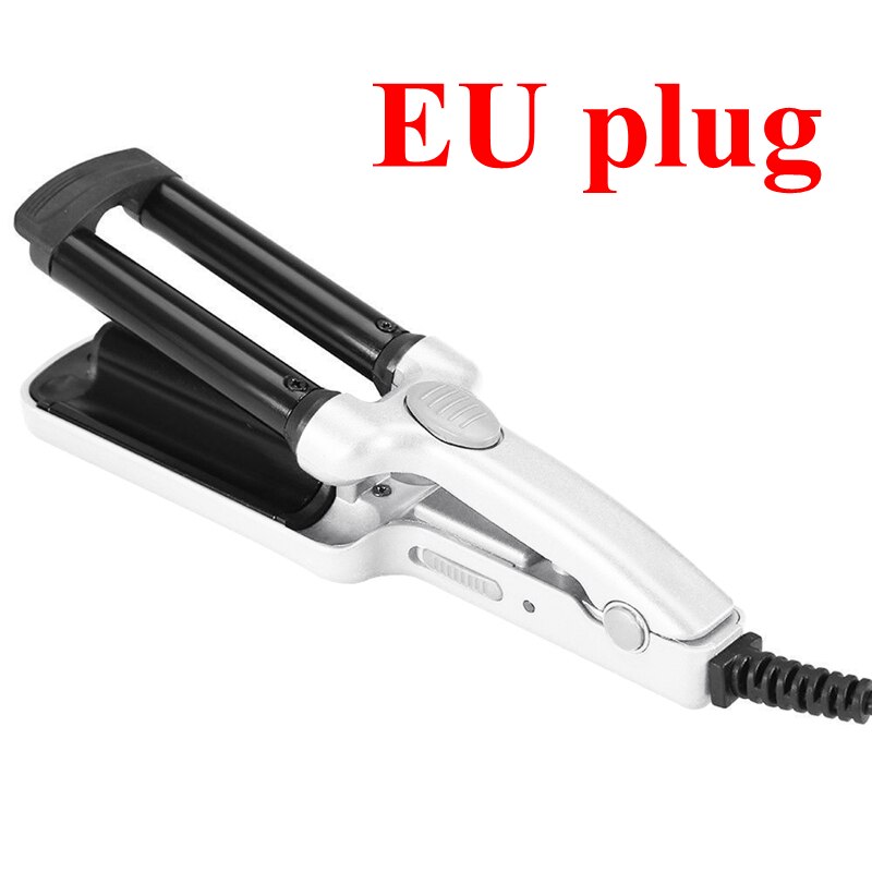 3 Barrels Ceramic Hair Curler Crimper Curling Iron Tong Waving Wand Roller Salon Mini Hair Straightener Corrugated Curling Iron: 08