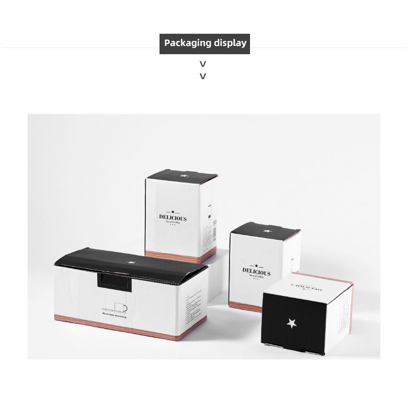 mug Nordic style luxury luxury gold wood grain ceramic cup business coffee afternoon tea cup cup Spoon tray lid