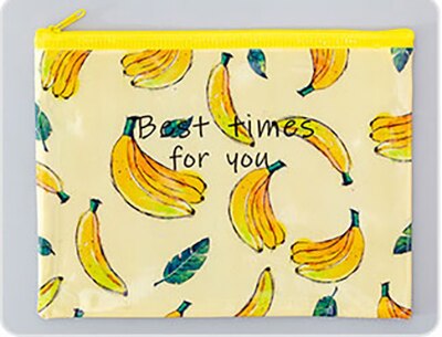 Bolsa de lápices de fruta original, estuche de malla Kawaii, archivador, estuche grande de pluma de PVC para niñas, papelería coreana, suministros escolares: Medium 6