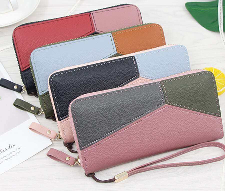 3 Color Tassel Chain Wallet Clutch Bag Lady S Outdoor Trend Solid Color Tassel Leather Card Wallet