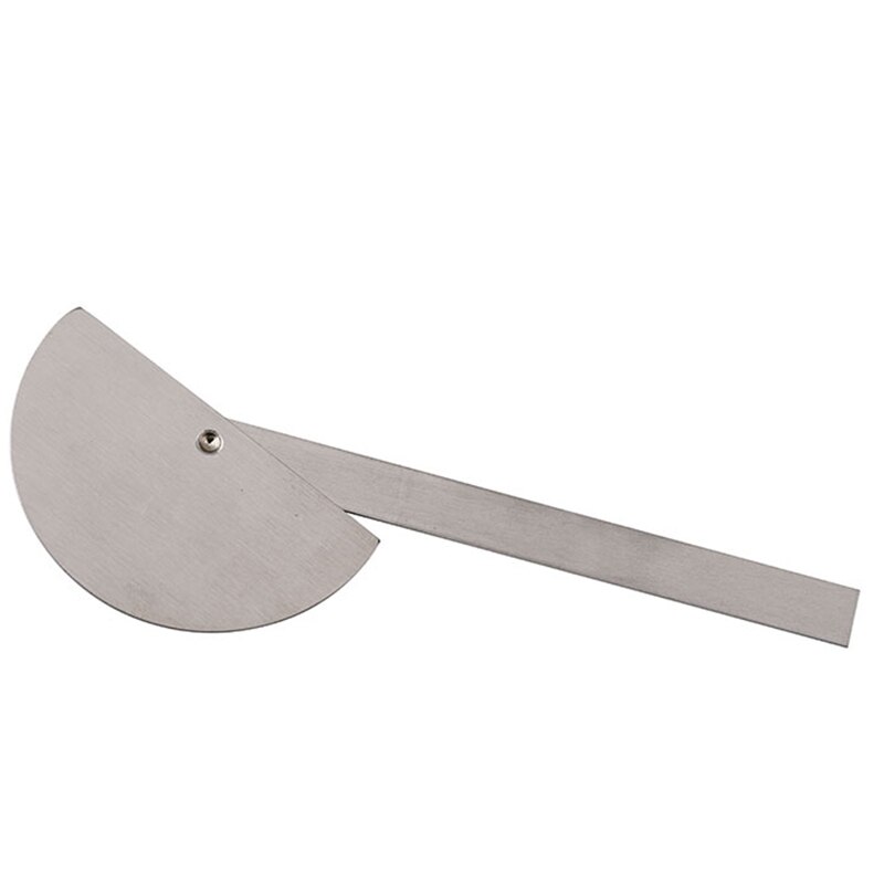 180 degree semicircular protractor angle ruler 0-145mm divider stainless steel gauge
