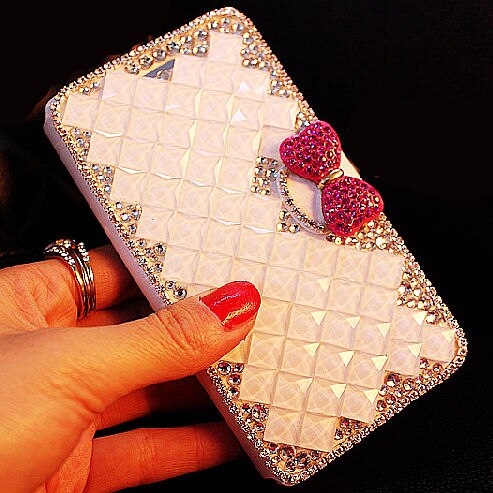 Glitter Phone Cover For OPPO A53 Flip Case Mirror Rhinestone Leather Cover Stand Holder For OPPO A53 Cover Mirror Case Bling: 8