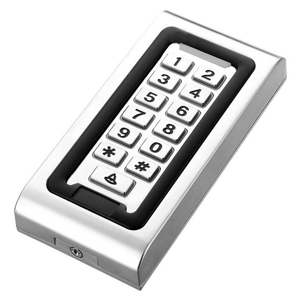 LUCKING DOOR Waterproof Metal Rfid Access Control Keypad With 8000 Users+10 Key Fobs For RFID Door Access Control System