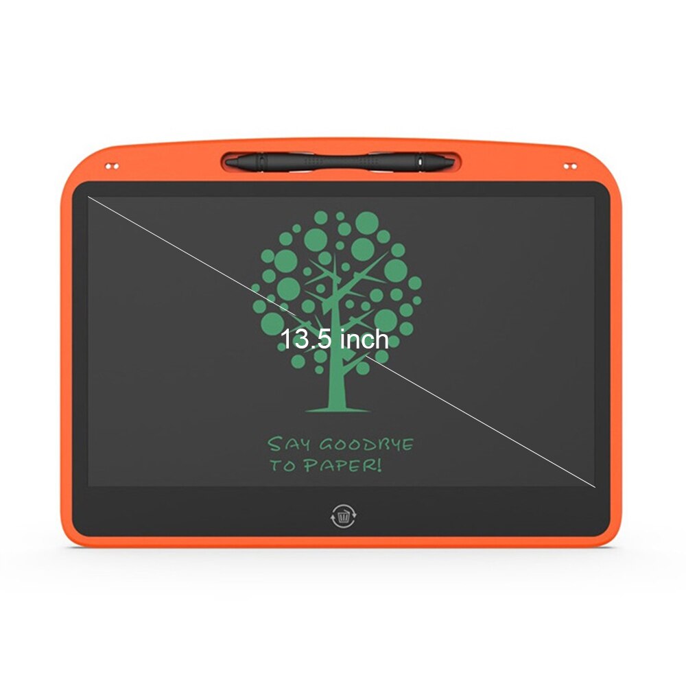 7/13.5 Inch Big Size Electronic Drawing Board LCD Screen Writing Tablet Digital Graphic Drawing Tablets Electronic Handwriting: 13.5 inch --orange