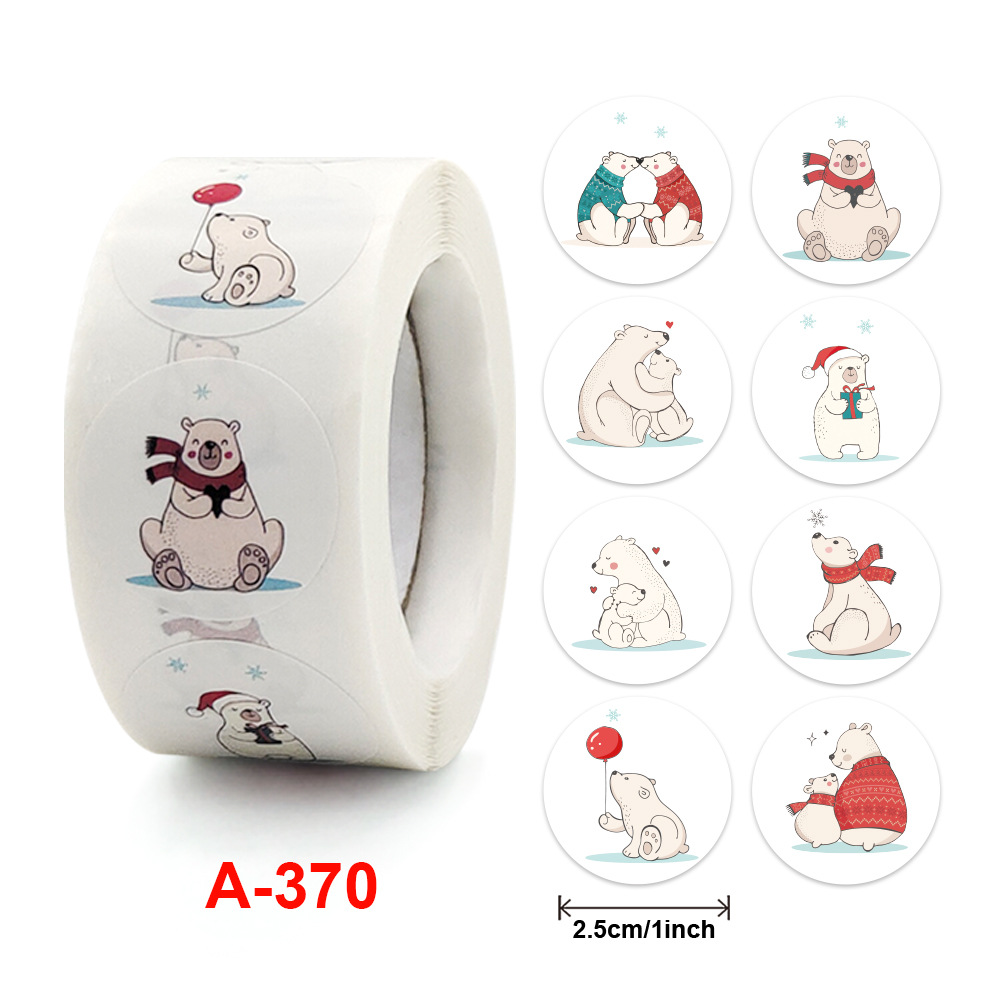 100-500 Stuks Cartoon Dieren Stickers Afdichting Etiketten Voor Leraar Kinderen Kind Briefpapier Dank U Business Inch 2.5 Cm Kawaii: Light Grey