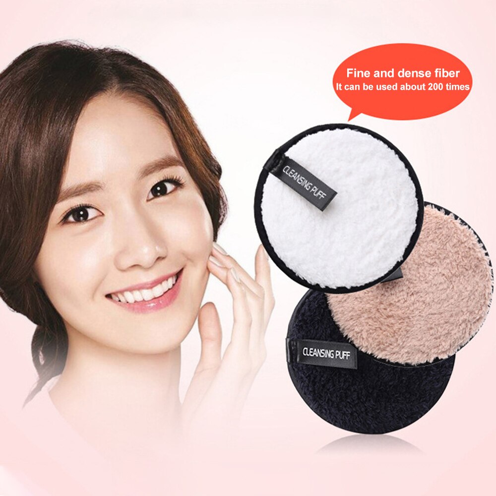 Reusable Makeup Remover Pads Cotton Wipes Microfiber Make Up Removal Sponge Cotton Cleaning Pads Tool