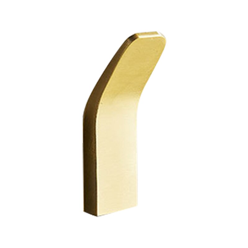 Zelfklevende Handdoek Sleutel Haak Badkamer Kleren Haak Voor Slaapkamer Robe Hook Kapstok Voor Woonkamer Keuken Accessoires: B-gold 1pc