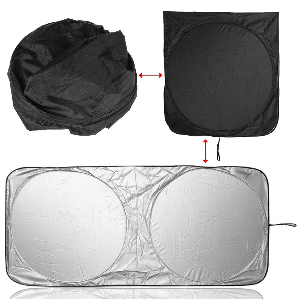 Car Sun Shade Full Set for Front Window Sunshade Foldable Jumbo Visor Sun Shade Windshield Cover Window Folding Front Sun Shade