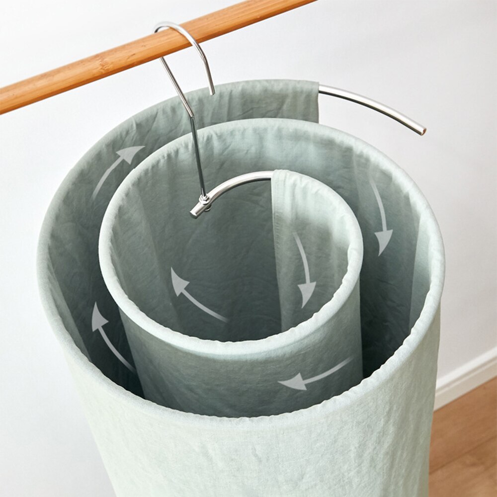 Hoomin Ronde Spiraal Dekbed Lakens Hanger Thuis Balkon Hanger Rvs Bespaar Ruimte Roterende Droogrek Deken Hanger