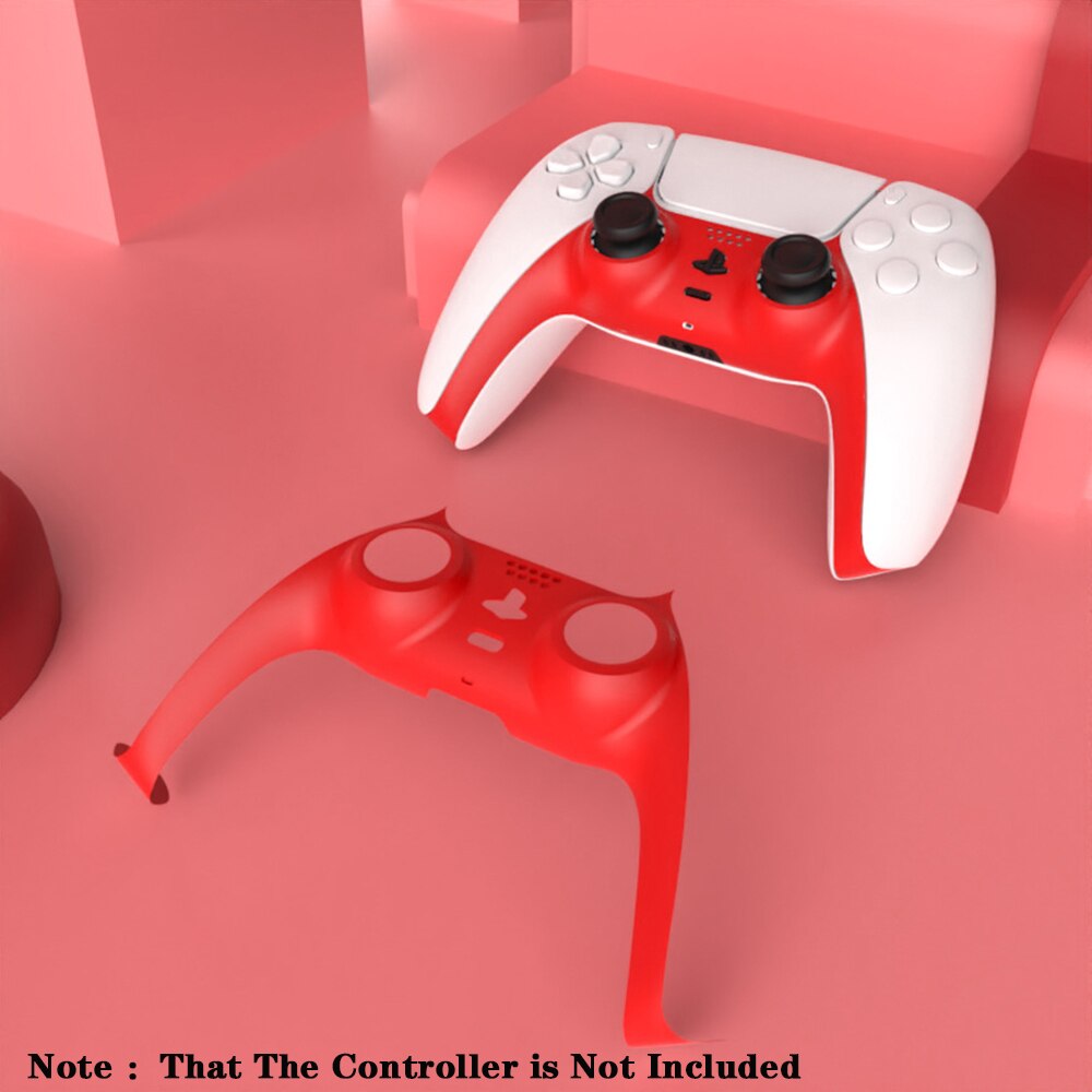 Ps5 controller-dekorleisten-abdeckungen, ersatzgehäuse für drahtloses dualsense-zubehör: Rot