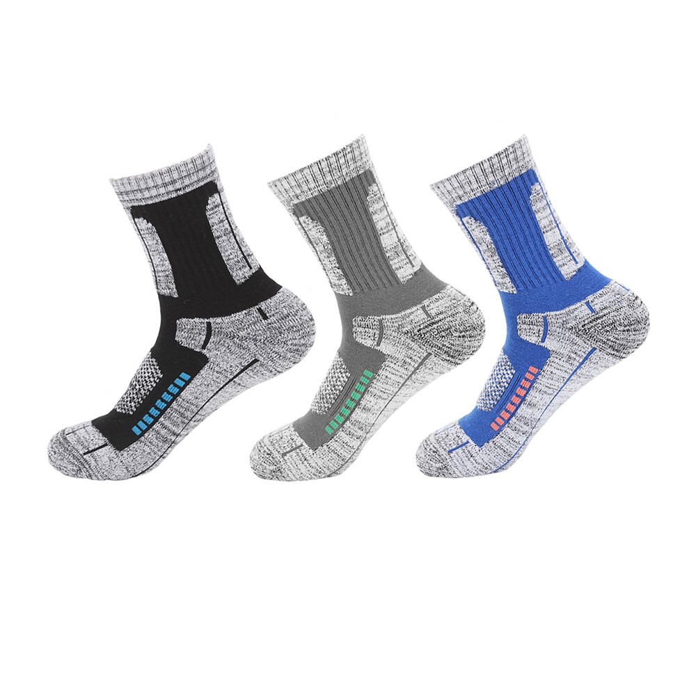 Winter Thickened Socks Warm Outdoor Ski Fishing Hiking Various Colors Breathable Comfortable Wearable Men Women Thermosocks: 3 PAIRS L SET